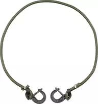MFH Max-fuchs elastinės virvės su kabliais 100 cm Žalios (30450B)