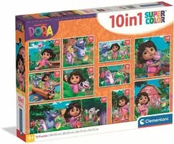Clementoni Dėlionė 10in1 - Dora tyrinėtoja