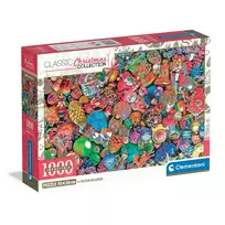 Clementoni Dėlionė 1000 vnt. - Kalėdiniai žaisliukai