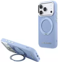 Dėklas Karl Lagerfeld Ring Stand 360 Saffiano Classic Logo MagSafe case for Iphone 18 Pro Max / 17 Pro Max mėlynas