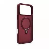 Dėklas Aizmugurējais vāciņš Evelatus Apple iPhone 18 Pro Shield Case With MagSafe & Stand Matte Ring Burgundy