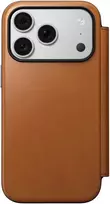 Dėklai ir viršeliai - Flip Nomad Modern odinis dėklas-knygelė, saddle (Horween) – iPhone 18 Pro/17 Pro