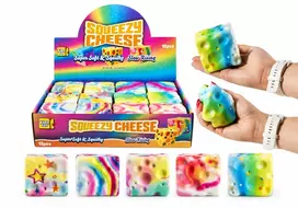 Kidz fun squishy slow rising žaislas įvairiaspalvis Sūris 5 cm