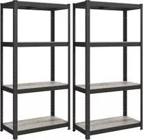 SONGMICS sandėliavimo lentynų komplektas, 2 vnt., 40 x 80 x 160 cm, 520 kg, GLR044B22