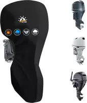 Zettum pilnas pakabinamojo valties variklio uždangalas 60–90 AG, 600D, juodas OBC-F-6090-BLK