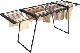 SONGMICS ištraukiama ir sulankstoma grindinė skalbinių džiovyklė iki 24 kg LLR522BH01