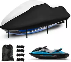 SRIMMIT vandens motociklo uždangalas 307–345 cm, 420D, MTTZ-121-SIL