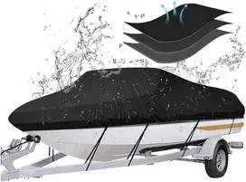 NEWFUN valties uždangalas 17–19 pėdų, 600 x 310 cm, 420D Oxford, juodas