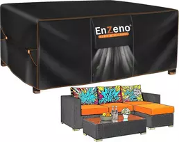 Enzeno lauko baldų uždangalas 220 x 150 x 90 cm, vandeniui atsparus, Oxford 420D, 220X150