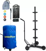 Goodyear padangų vežimėlis 4 ratams iki 100 kg su apsauginiu uždangalu 11123