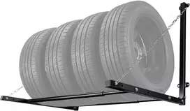 Wiltec sieninis padangų laikiklis 4 ratams iki 130 kg, 136 x 73 x 70,5 cm, 51484