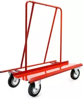 Wiltec plokščių transportavimo vežimėlis iki 800 kg su 4 guminiais ratais, 62300