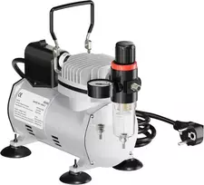 Wiltec membraninis aerografo kompresorius AF18-2, 4 bar, su manometru, 34203