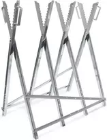 WilTec sulankstomas cinkuoto plieno ožys rąstams pjauti 80 x 80 x 79 cm 30293