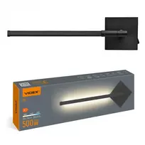 LED sieninis šviestuvas, 5W 500Lm 3000-6000K IP20 VIDEX VL-WL041-05CB | juodas – foninis apšvietimas ir reguliuojama spalvinė temperatūra