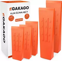 Gakago medžių kirtimo pleištų rinkinys, 5 vnt., ABS, 3 x 6 ir 2 x 8 col., Faellkeil_Set_2x8zoll_3x6zoll