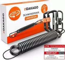 Gakago pakabinamo krėslo spyruoklė su 360° sukamuoju šarnyru, 50–120 kg, Schwingfeder Hängesessel