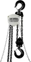 Wiltec rankinis grandininis keltuvas 5 t su 5 m cinkuota G80 grandine, 65140