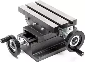 WilTec 2 ašių kryžminis frezavimo stalas 170 x 85 mm, X 100 mm, Y 80 mm, 61008