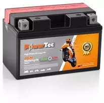 Akumuliatorius PowerTec CTZ-10-S, AGM, motociklinis, 8,6 Ah, 12 V, 160 A, starterinis, švino rūgštinis