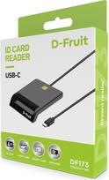 D-Fruit ID card reader USB-C DF173, black