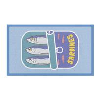 Iš perdirbto plastiko grindų kilimėlis 40x70 cm Sardine Tin – Artsy Doormats