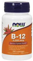 NOW Foods Vitamin B-12, 2000mcg - 100 pastilių