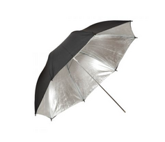 Powerlux skėtis juodos-sidabro sp. 90cm