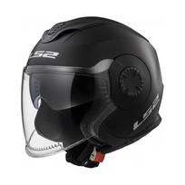 LS2 OF570 VERSO SINGLE MONO MATT BLACK atviras šalmas