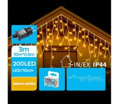 BRILAGI - LED lauko girlianda 200xLED/8 funkcijų 13x0,6m IP44 šiltai balta