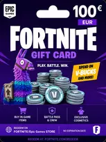 Fortnite dovanų kortelė 100 EUR - kodas iškart