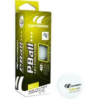 Cornilleau P-Ball ABS Evolution 3*** stalo teniso kamuoliukai, balti, 3 vnt.