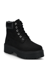 Timberland - 6 Inch Lace Up Waterproof Boot - Žieminiai batai su raišteliais - Juoda