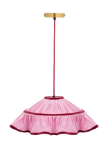 Anna + Nina - Blossom Frill Lamp - Pakabinama lempa - Rožinė