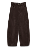Vero Moda - Vmkaitlin Hw Wide Cord Barrel Pant - Plačios kelnės - Ruda