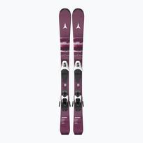 Vaikiškos kalnų slidės + apkaustai Atomic Maven Jr 100-120 + C5 GW red plum