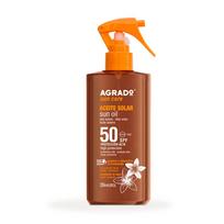Aliejus įdegio priežiūrai kūnui Agrado Sun Oil SPF50, 200 ml