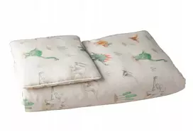 Texpol Vaikiška bambukinė patalynė su užpildu 100x135 pagalvė 40x60 DINOZAURAI