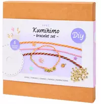 Avec Kumihimo DIY apyrankių gamybos rinkinys, 20 apyrankių, 6 pakabukai