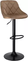 Bipohome 'Cydro Juodas Mokka Velvet bar hocker