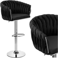 Bipohome 'Cofton Chrome Juodas Velvet' baro kabykla