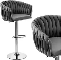 Bipohome 'Cofton Chrome Graphite Velvet' baro kabykla