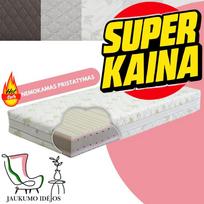 ČIUŽINYS MAESTRO – SUPER KAINA - Ortopedinis dvipusis minkštesnės ir vidutinio kietumo pusės viskoelastinis čiužinys - 160x195