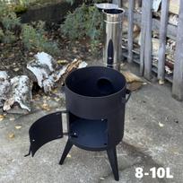 Krosnelė kazanui 8-10L / skersmuo 36cm / plienas 3mm (su kaminu)