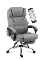 Biuro kėdė „Mark Adler Boss 6.0 Grey“, masažinė, pilka (3PL)