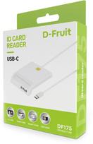 D-Fruit ID card reader USB-C DF175, white, SIDDFT50539