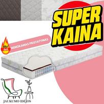 ČIUŽINYS OMEGA – SUPER KAINA - Dvipusis vidutinės ir kietesnės pusės čiužinys - 180x200