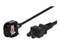 1.8m Power cord UK – C5 Black
