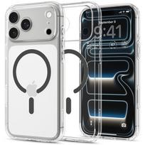 Dėklas Spigen Ultra Hybrid Magsafe telefonui Apple Iphone 17 PRO / 18 PRO CLEAR/GRAPHITE