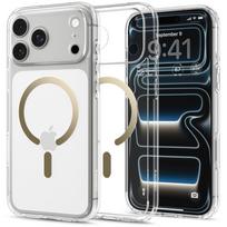 Dėklas Spigen Ultra Hybrid Magsafe telefonui Apple Iphone 17 PRO / 18 PRO CLEAR/GOLD